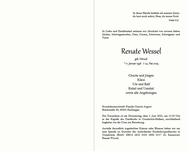 Renate Wessel