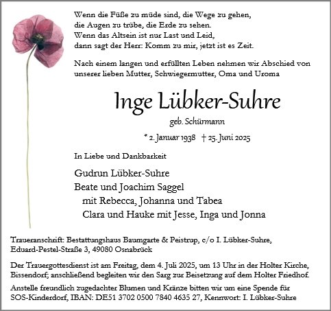 Inge Lübker-Suhre