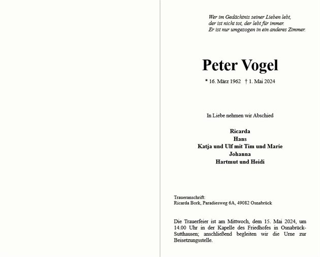 Peter Vogel