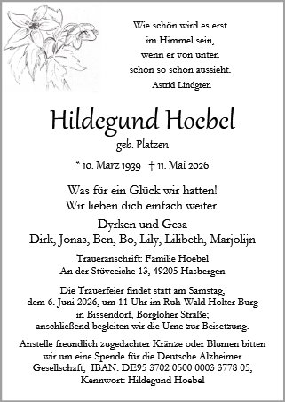 Hildegunde Hoebel