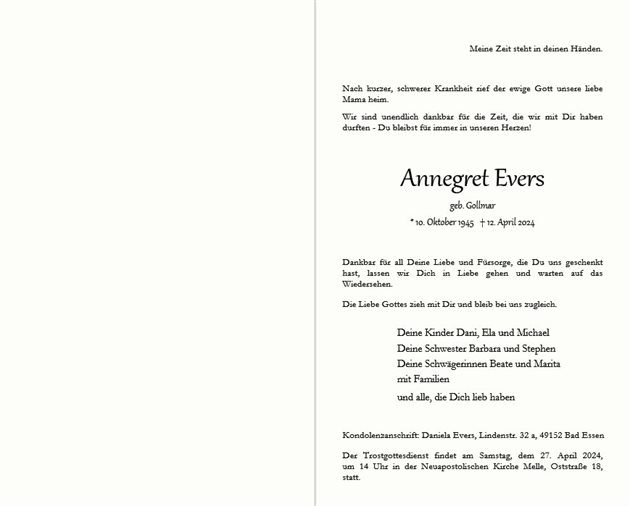 Anne-Margret Evers