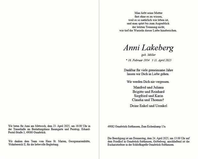 Anna Lakeberg