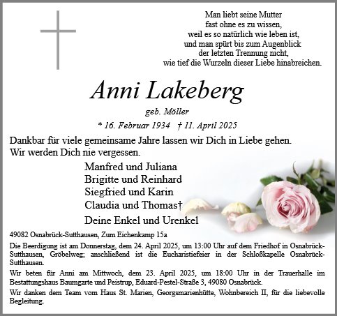 Anna Lakeberg