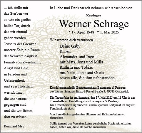 Werner Schrage
