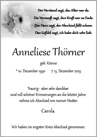 Anna Elisabeth Thörner