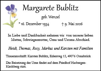 Margarete Bublitz