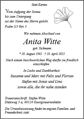 Anita Witte