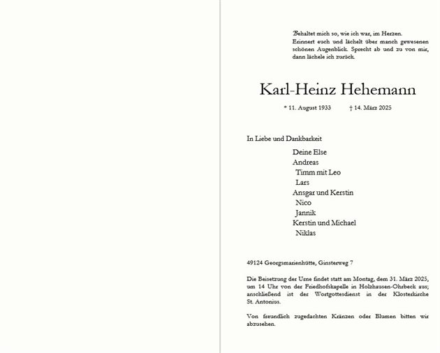 Karl-Heinz Hehemann