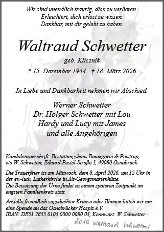 Waltraud Schwetter
