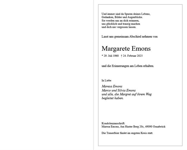 Margarete Emons