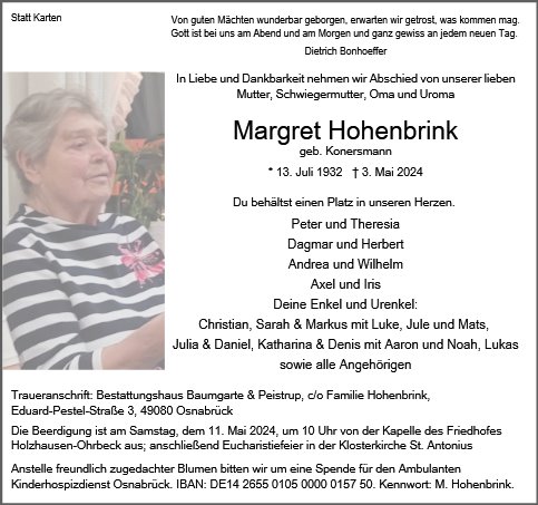Margareta Hohenbrink
