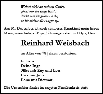 Reinhard Weisbach