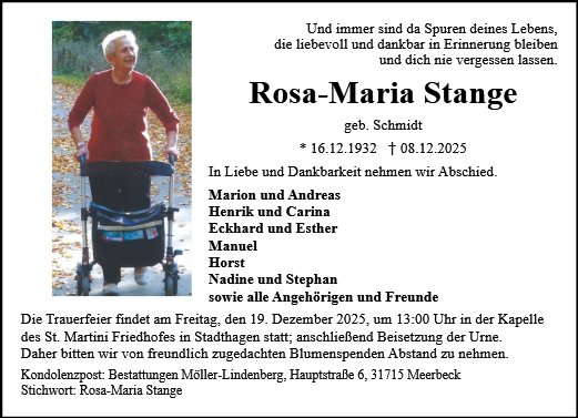 Rosa-Maria Stange