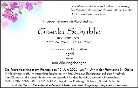 Gisela Schuble