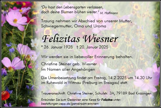 Felizitas Wiesner