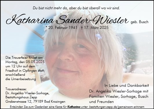 Katharina Sander-Wiesler
