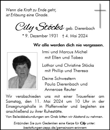 Zäcilia Stöcks