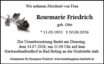 Rosemarie Friedrich
