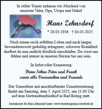 Hans Zehnsdorf