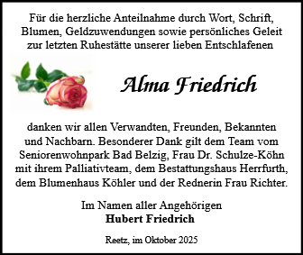 Alma Friedrich