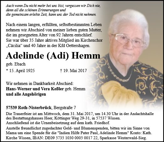 Adelinde Hemm