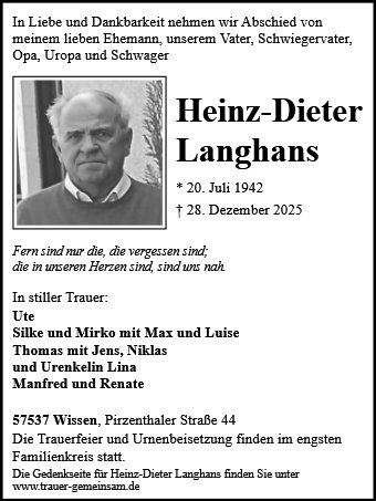Heinz-Dieter Gustav Langhans