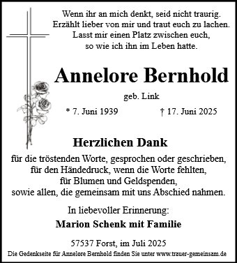 Annelore Bernhold