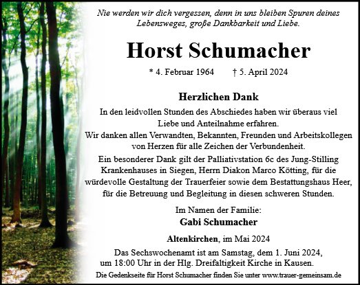 Horst Schumacher