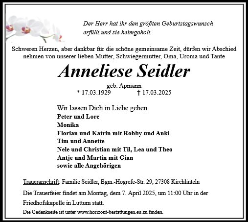 Anneliese Seidler