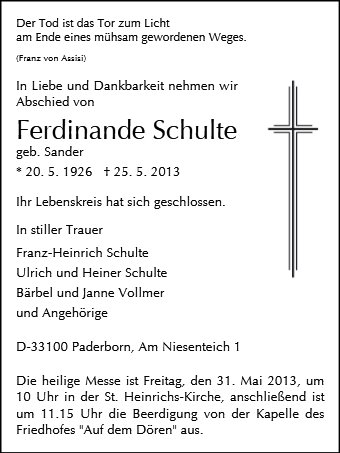 Ferdinande Schulte