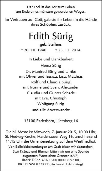 Edith Sürig