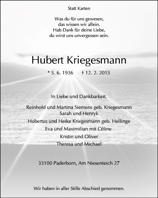 Hubert Kriegesmann