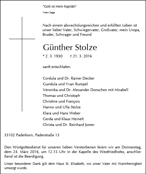 Günther Stolze