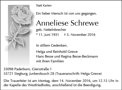 Anneliese Schrewe