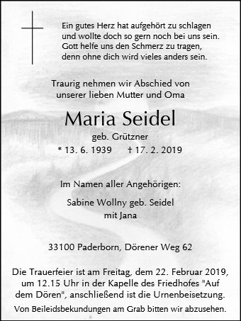 Maria Seidel