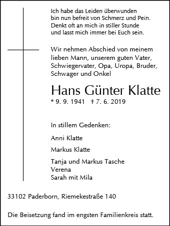 Hans Günter Klatte