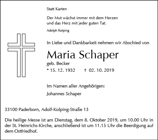 Maria Schaper