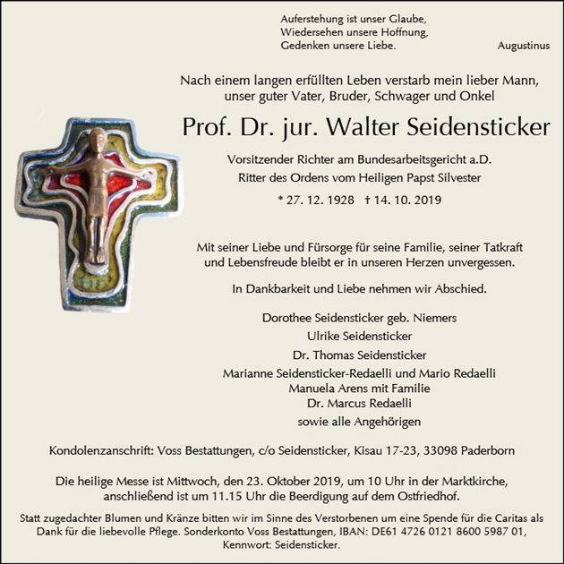 Walter Seidensticker