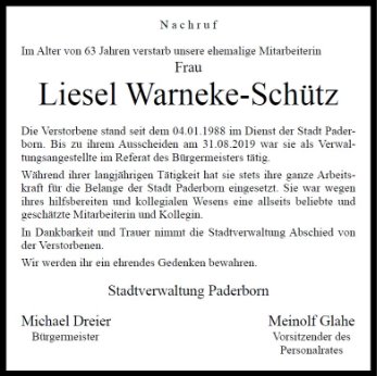 Liesel Warneke-Schütz