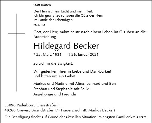 Hildegard Becker