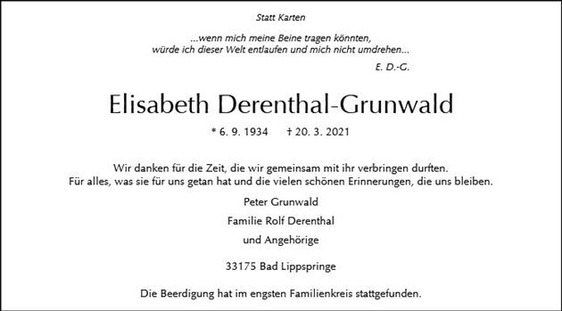 Elisabeth Derenthal-Grunwald
