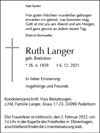 Ruth Langer