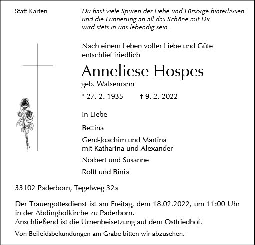 Anneliese Hospes