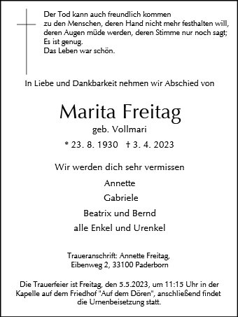 Marita Freitag