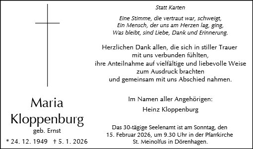 Maria Kloppenburg