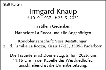 Irmgard Knaup