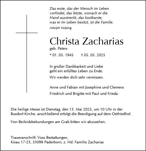 Christa Zacharias