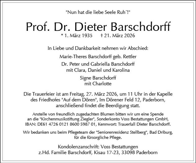 Dieter Barschdorff