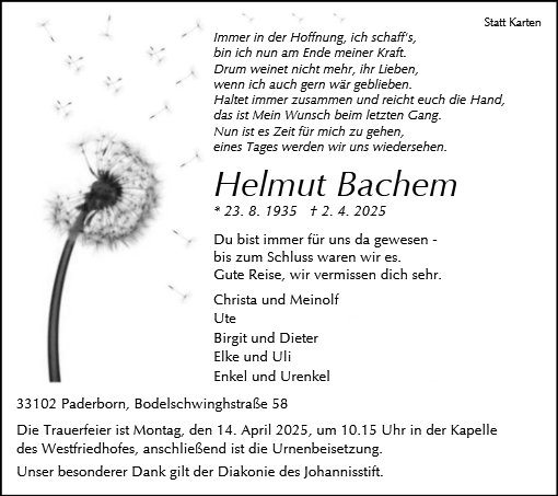 Helmut Bachem