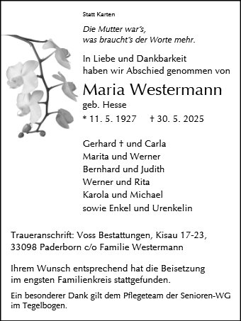 Maria Westermann